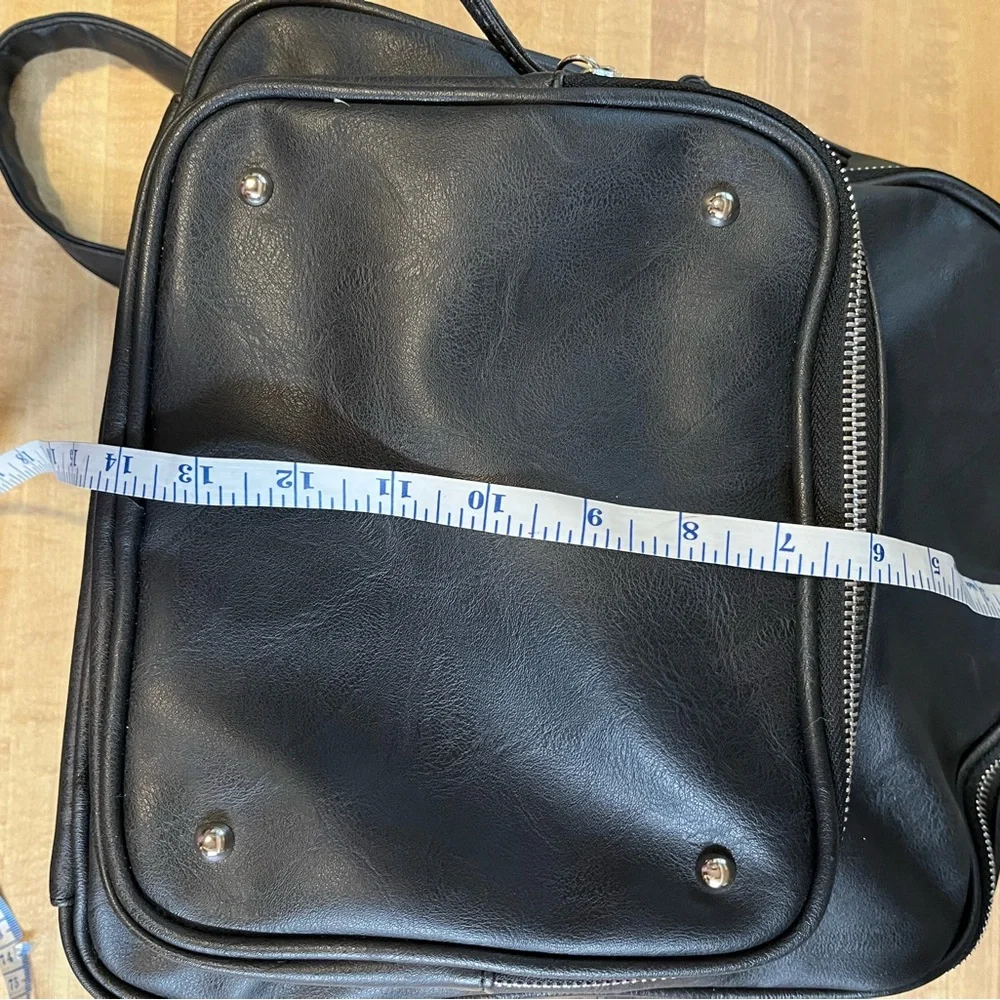 Faux Leather Backpack